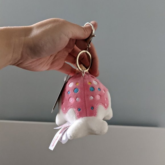 Tasty Peach Studios Narwhal Ice Cream Keychain Plush - Picture 2 of 3